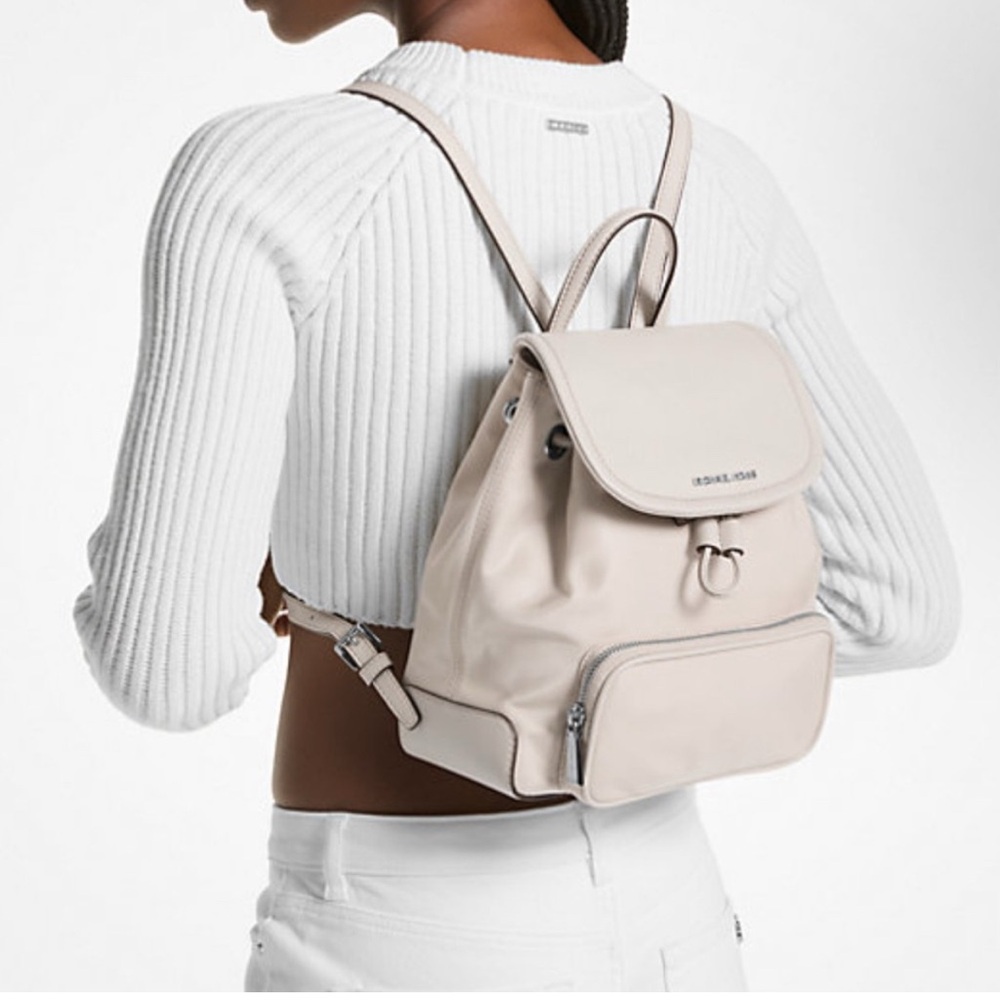 Micheal kors Cream Backpack Minimalist Design